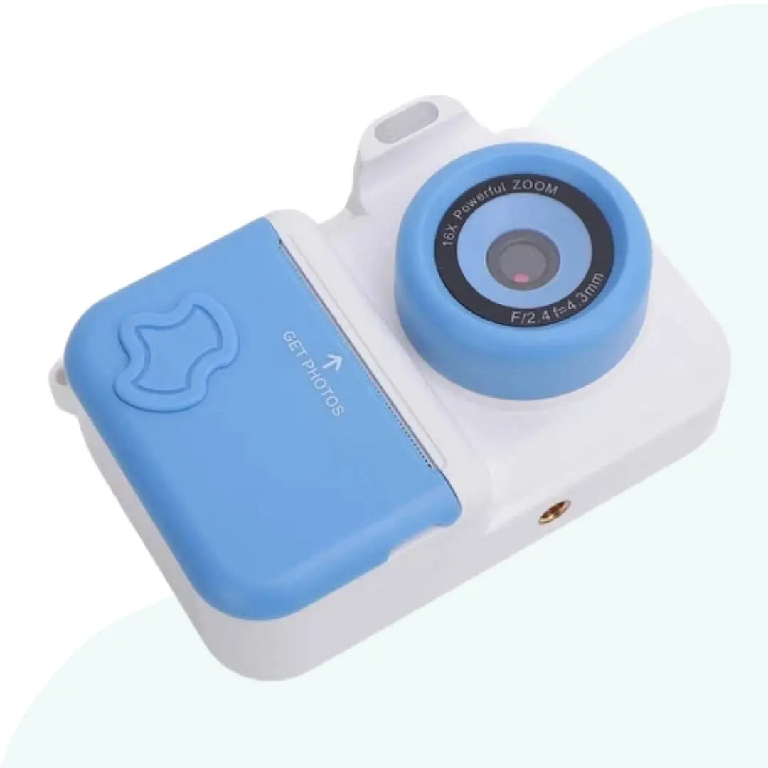 Appareil Photo Instantané pour Enfant - MiniPix Bleu et Blanc