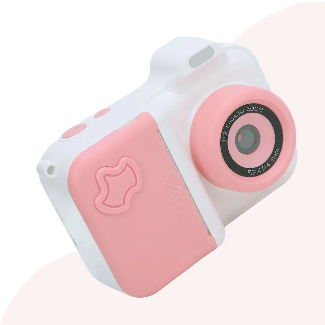 Appareil Photo Instantané pour Enfant - MiniPix Rose et Blanc