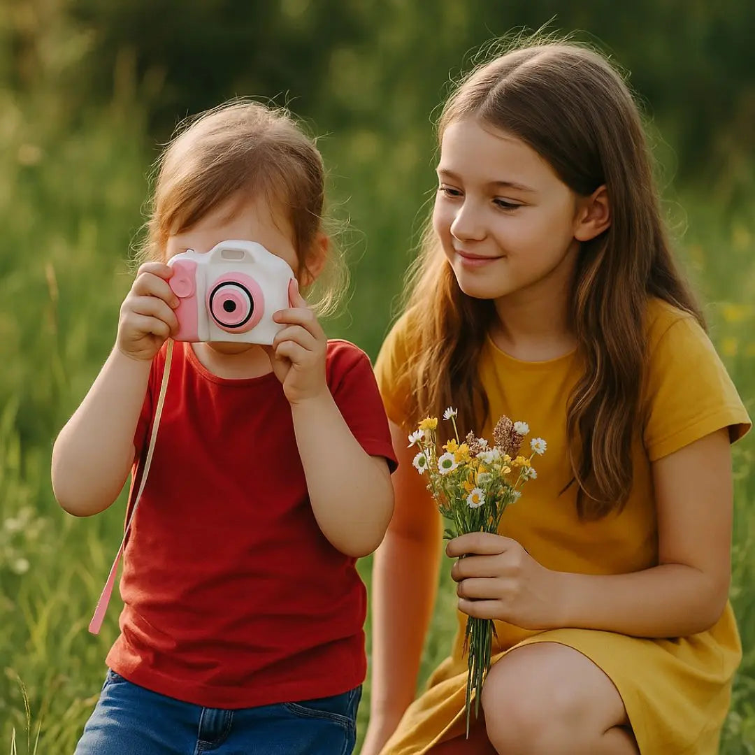 Appareil Photo Instantané pour Enfant - MiniPix Rose et Blanc