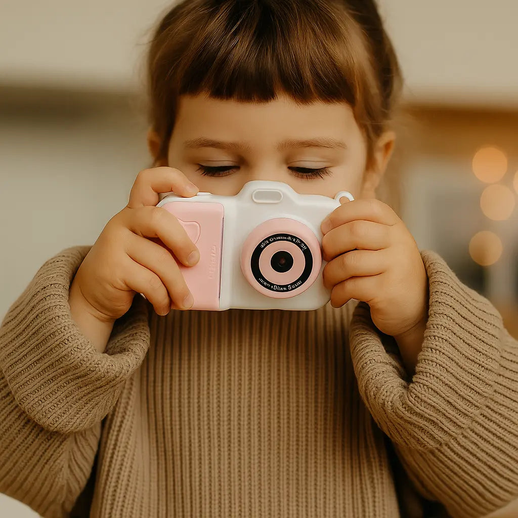 Appareil Photo Instantané pour Enfant - MiniPix Rose et Blanc