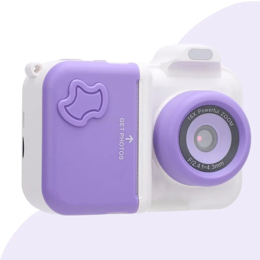 Appareil Photo Instantané pour Enfant - MiniPix Violet et Blanc