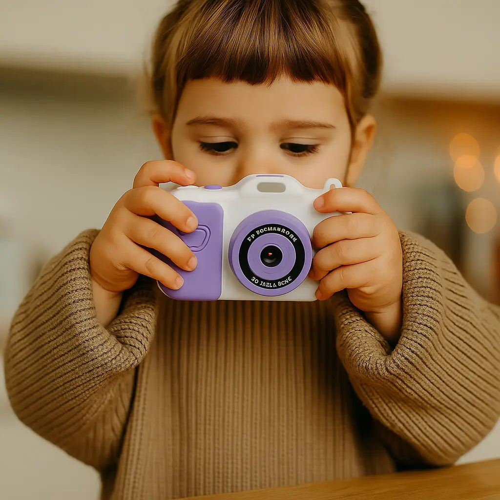 Appareil Photo Instantané pour Enfant - MiniPix Violet et Blanc