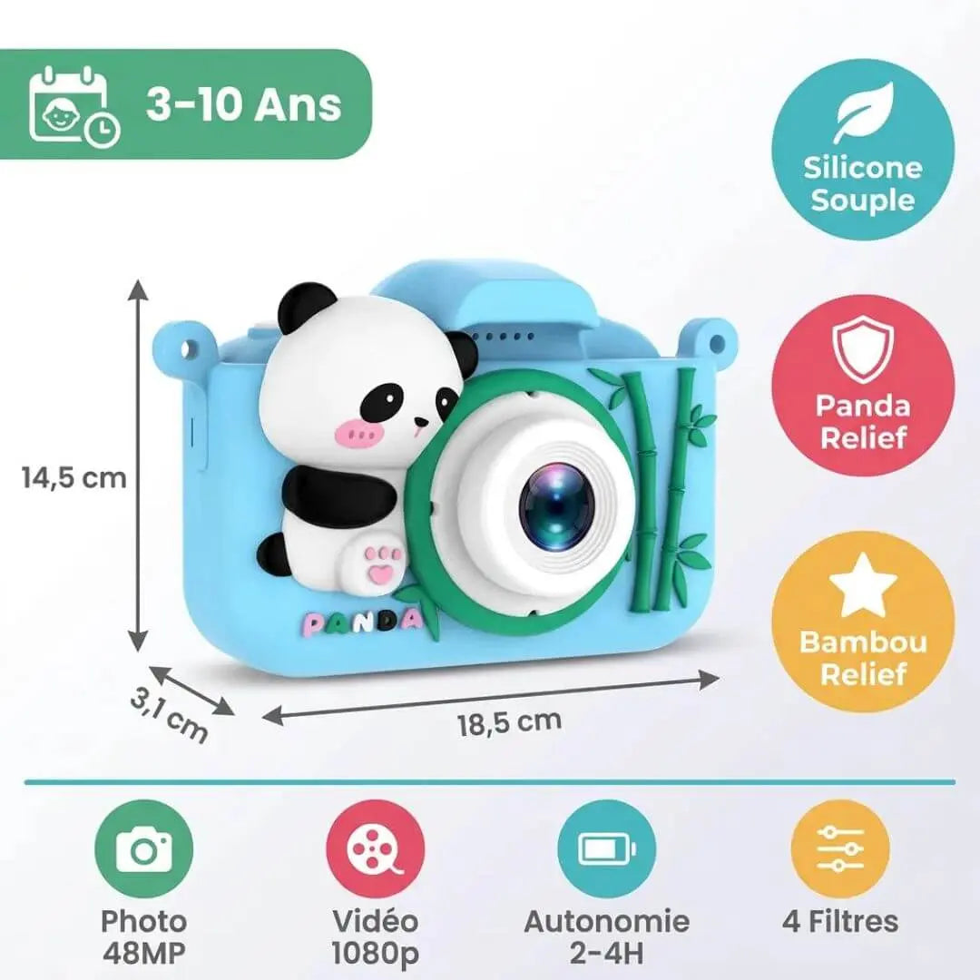 Appareil Photo Jouet Enfant – Design Panda Anti-Choc