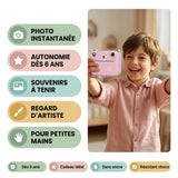 Appareil Photo Enfant Instantané – Impression Thermique – Objectif 180°