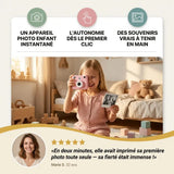 Appareil Photo Enfant Instantané – Impression Thermique – Objectif 180°