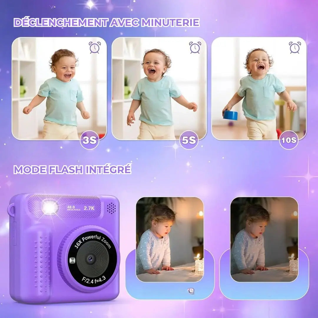 Appareil photo instantané enfant impression thermique - PixiPlay