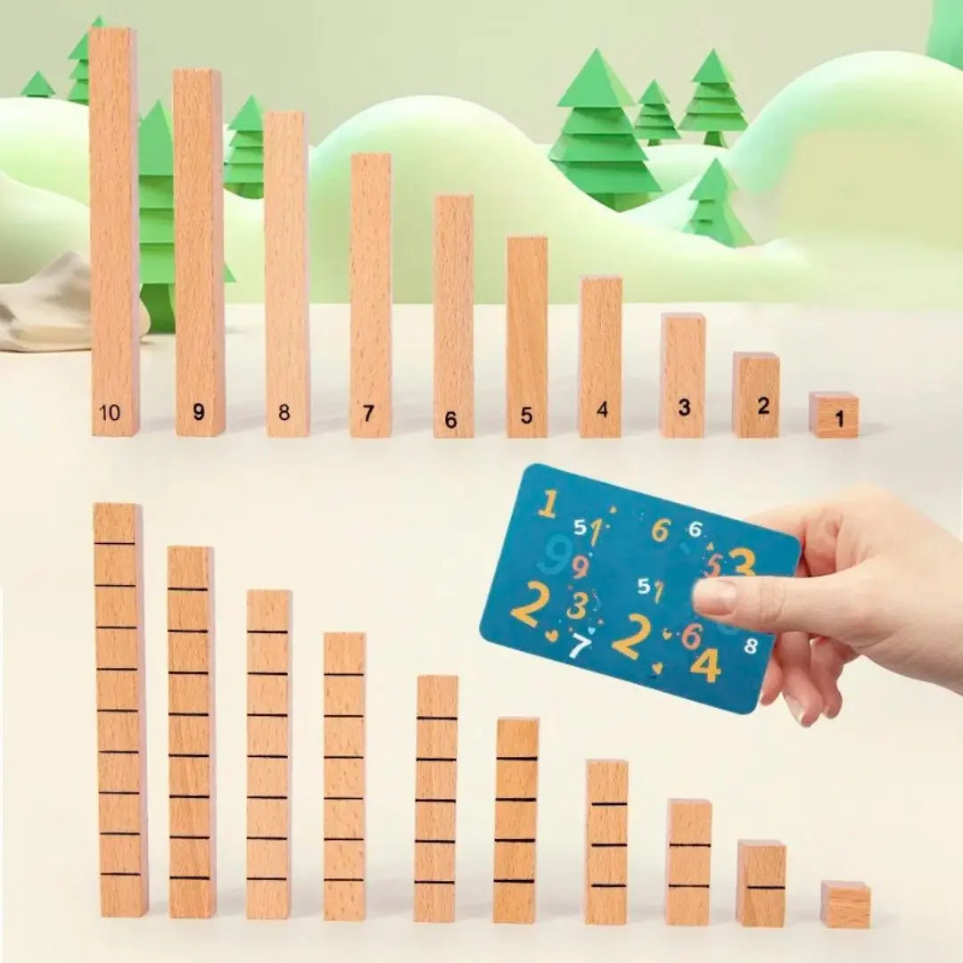 Wooden Montessori Number Sticks - NumberStick