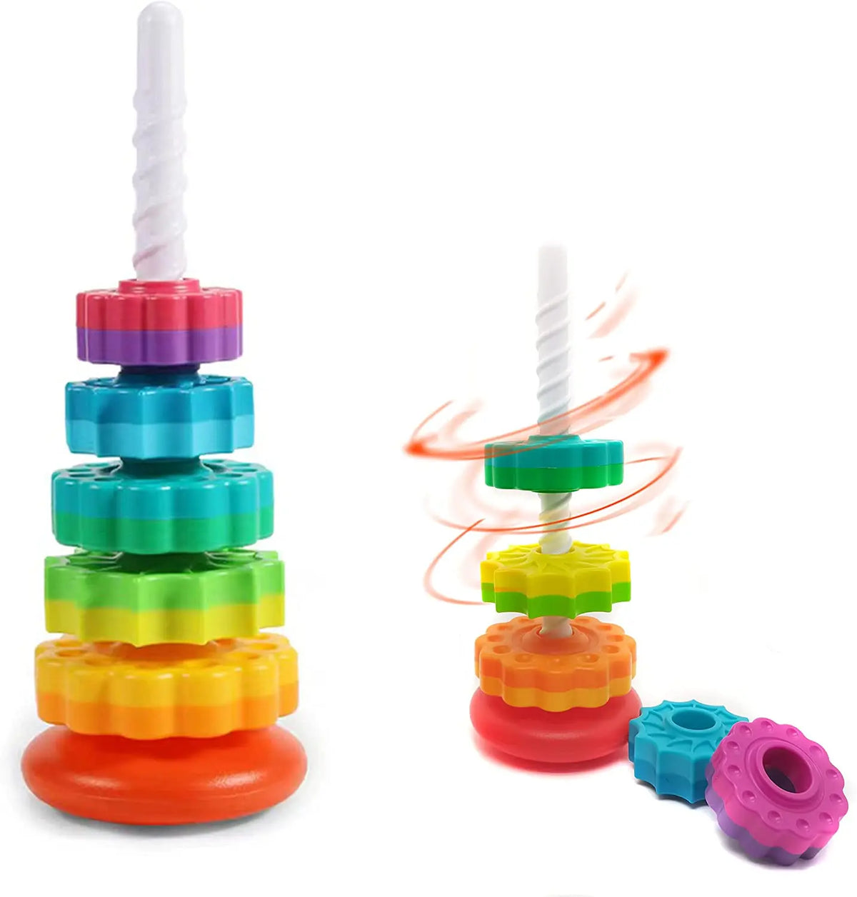 Tour Spirale Rotative Empilable pour Bébé