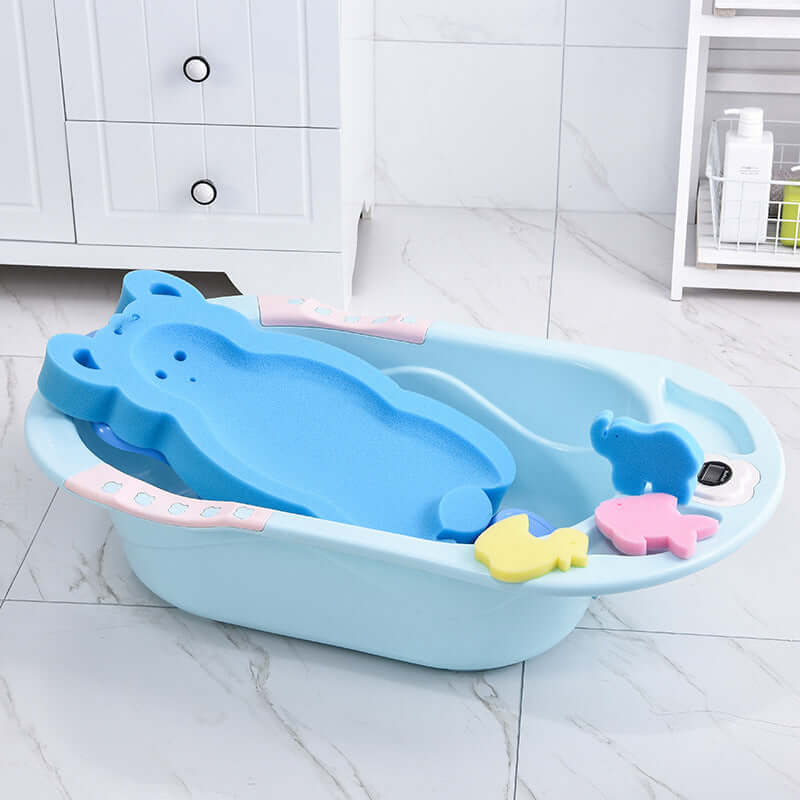Coussin de Soutien de Bain Anti-Dérapant BabySafe (Éponge de Bain pour Nouveau-né)