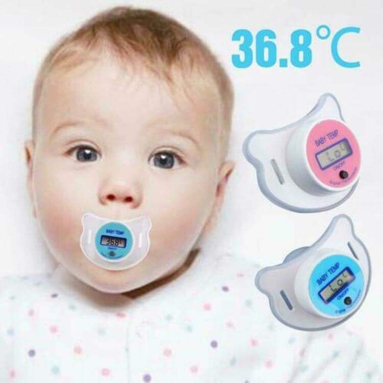 Thermomètre Sucette Numérique Apaisant BabySafe (Moniteur de Fièvre Délicat)