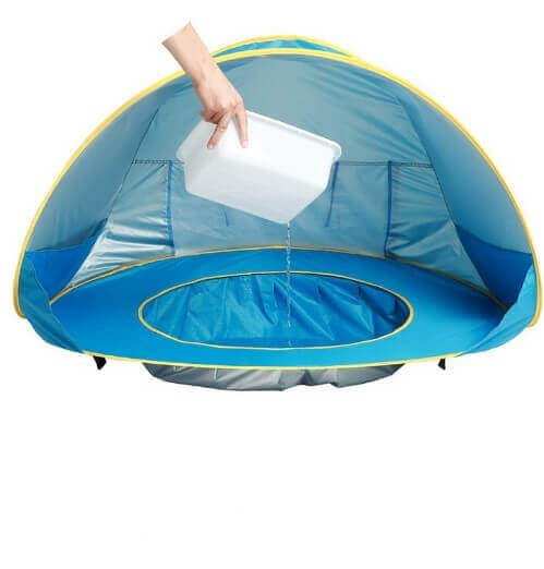 Tente de Plage Pop-Up UV50+ & Mini Piscine (Abri Solaire)