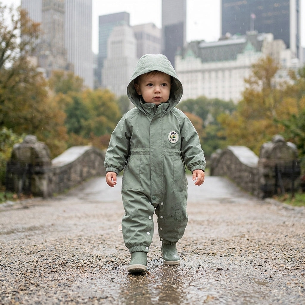 Combinaison de pluie bébé à capuche - Edgar