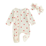 Barboteuse bebe fille à bande