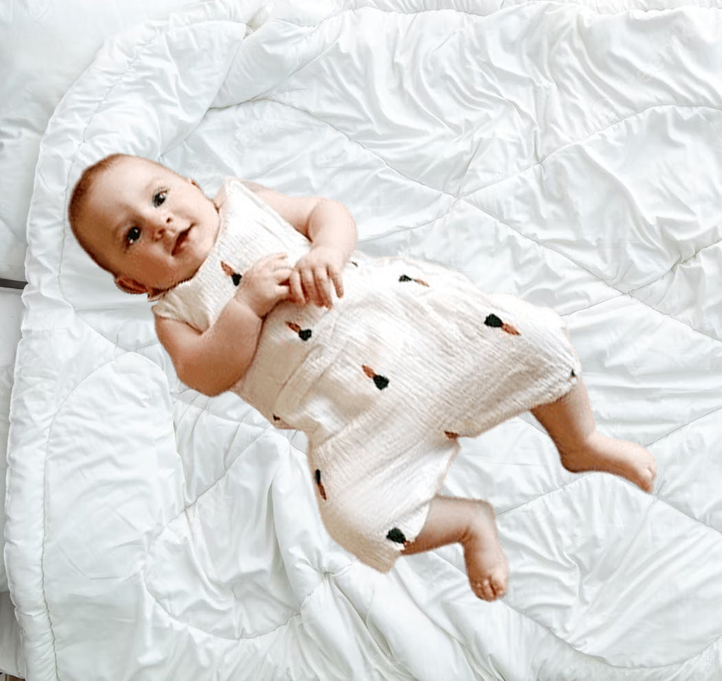 Barboteuse Bébé Sans Manches à Motifs Adorables