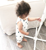 Barboteuse Bébé Sans Manches à Motifs Adorables