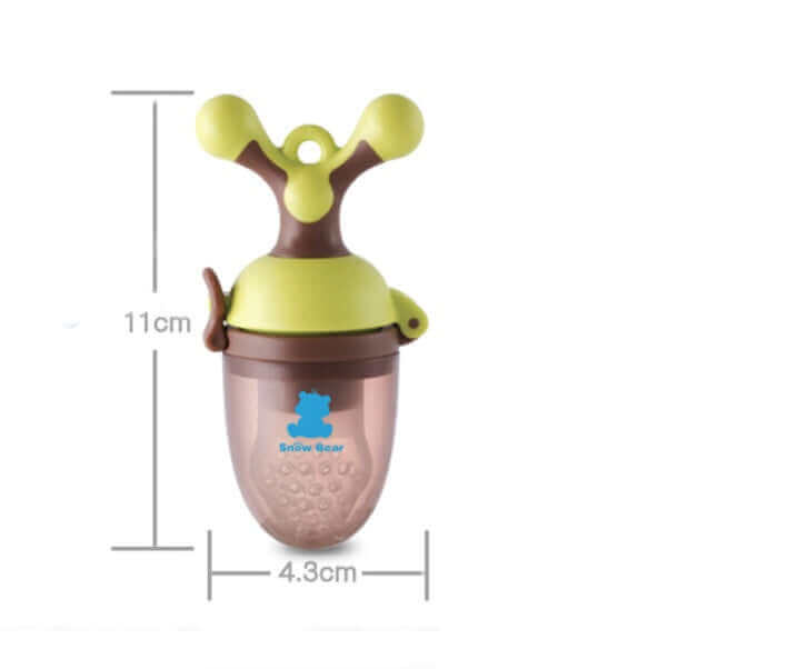 Bite Buddy 2-en-1 Distributeur de Nourriture Fraîche & Anneau de Dentition (Sucette en Silicone Sûre)