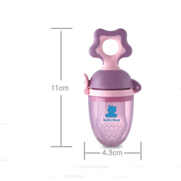 Bite Buddy 2-en-1 Distributeur de Nourriture Fraîche & Anneau de Dentition (Sucette en Silicone Sûre)