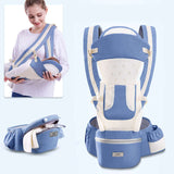 Porte-bébé ergonomique 4-en-1 avec siège de hanche (Nouveau-né jusqu'au tout-petit)