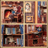 Book Nook Count Cat’s Study – Catelier