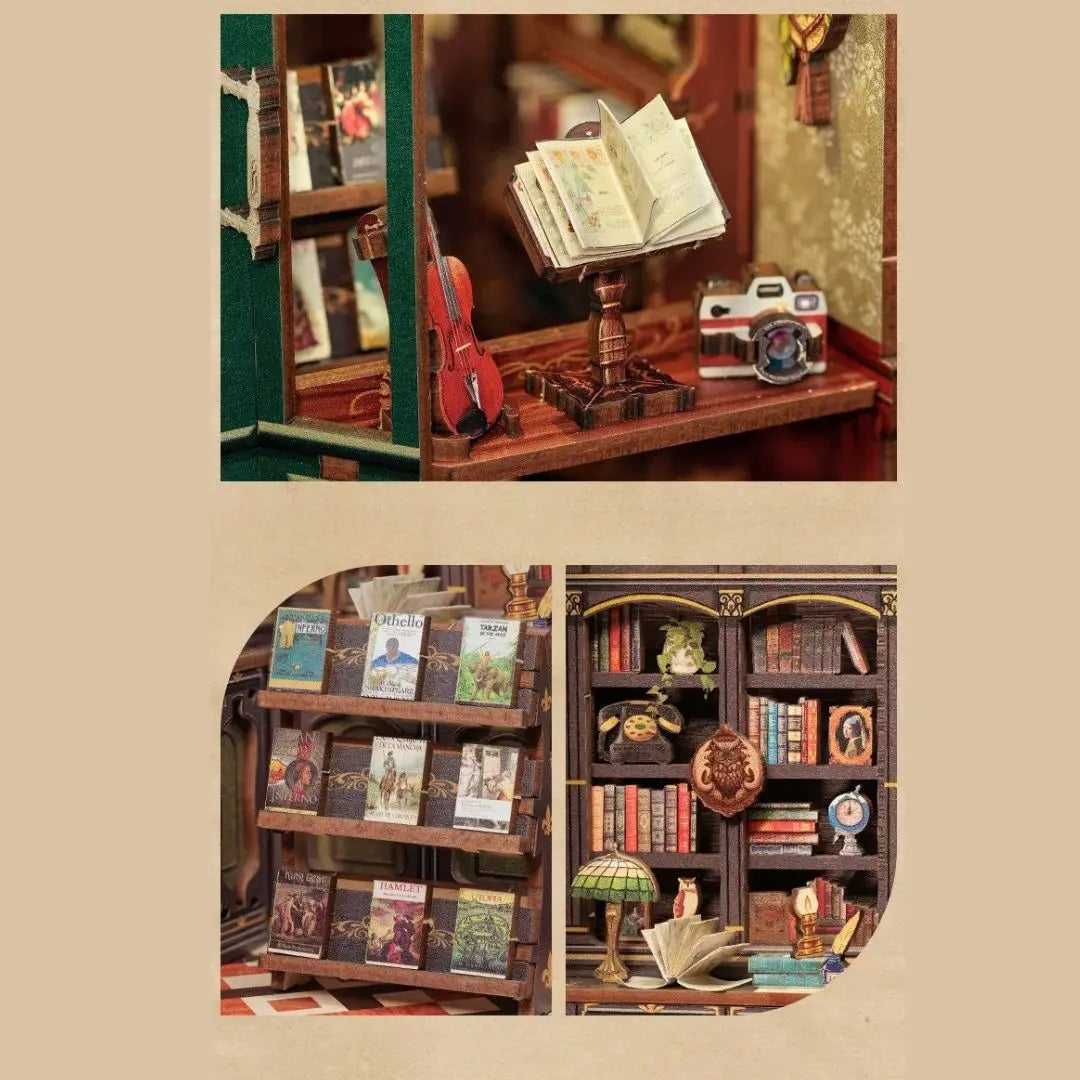 Book Nook Librairie Miniature – Owl Bookstore