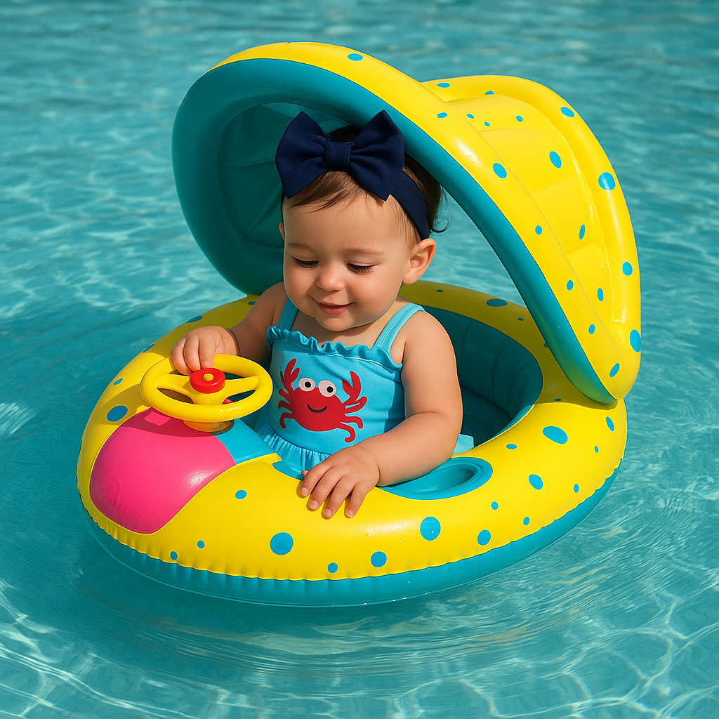 Bouée à Pare Soleil Gonflable pour Bébé