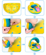 Bouée à Pare Soleil Gonflable pour Bébé