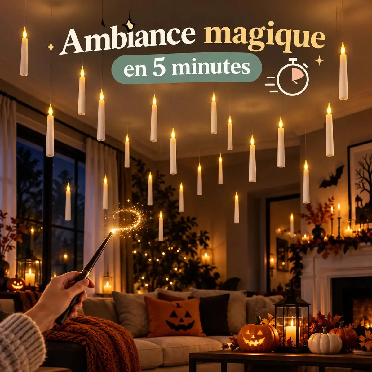 Bougies LED Flottantes Halloween – GhostlyFlame