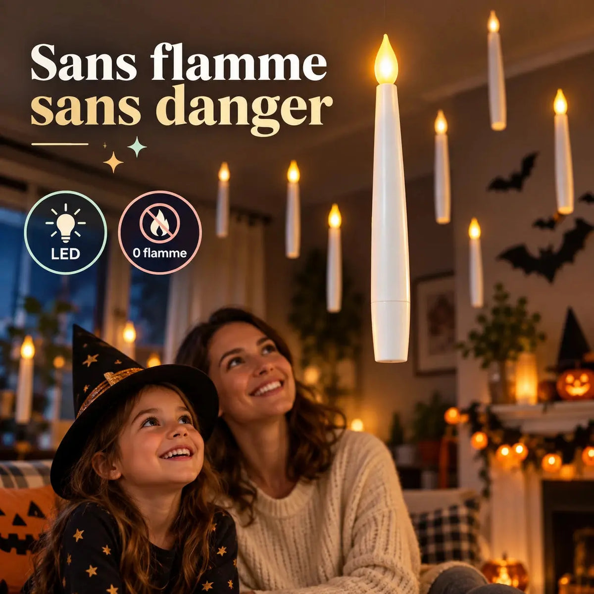 Bougies LED Flottantes Halloween – GhostlyFlame