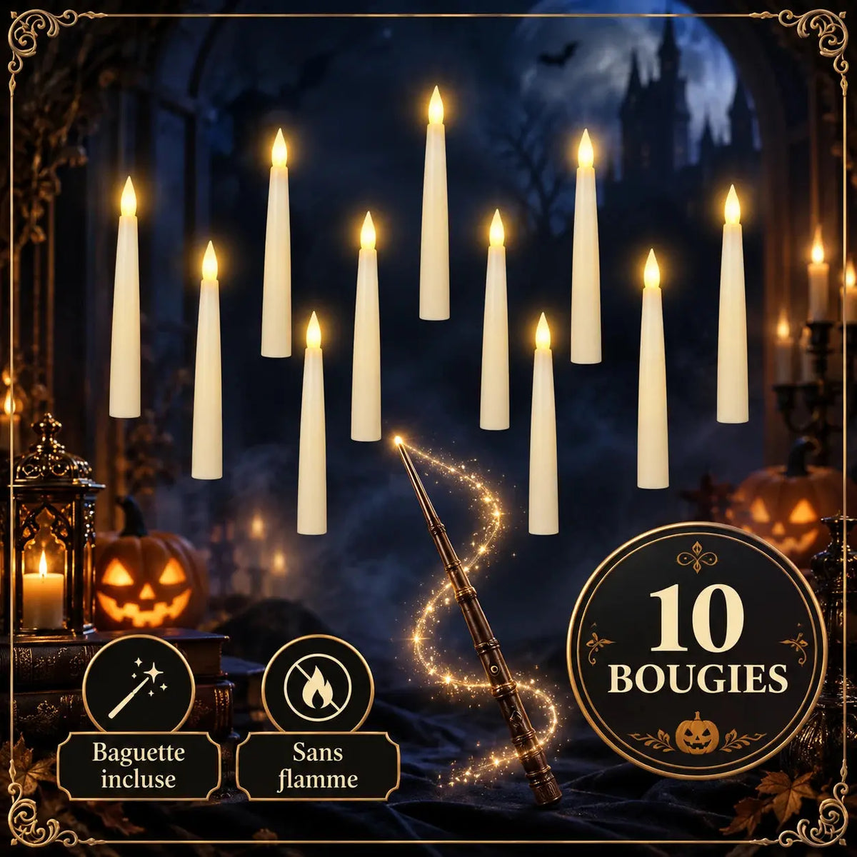 Bougies LED Flottantes Halloween – GhostlyFlame