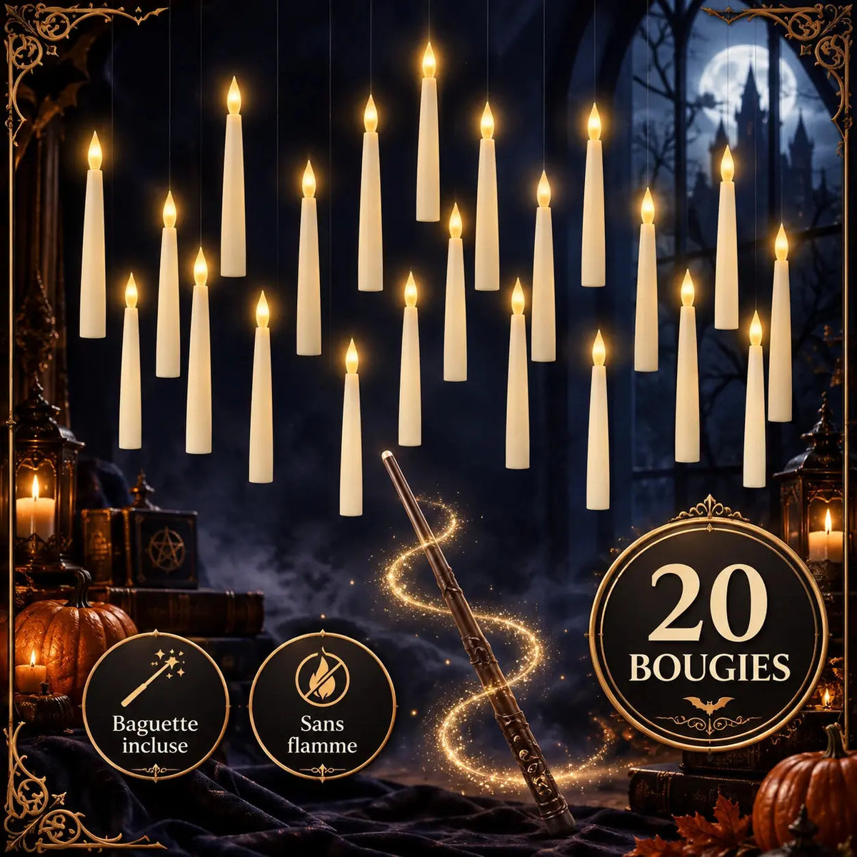 Bougies LED Flottantes Halloween – GhostlyFlame