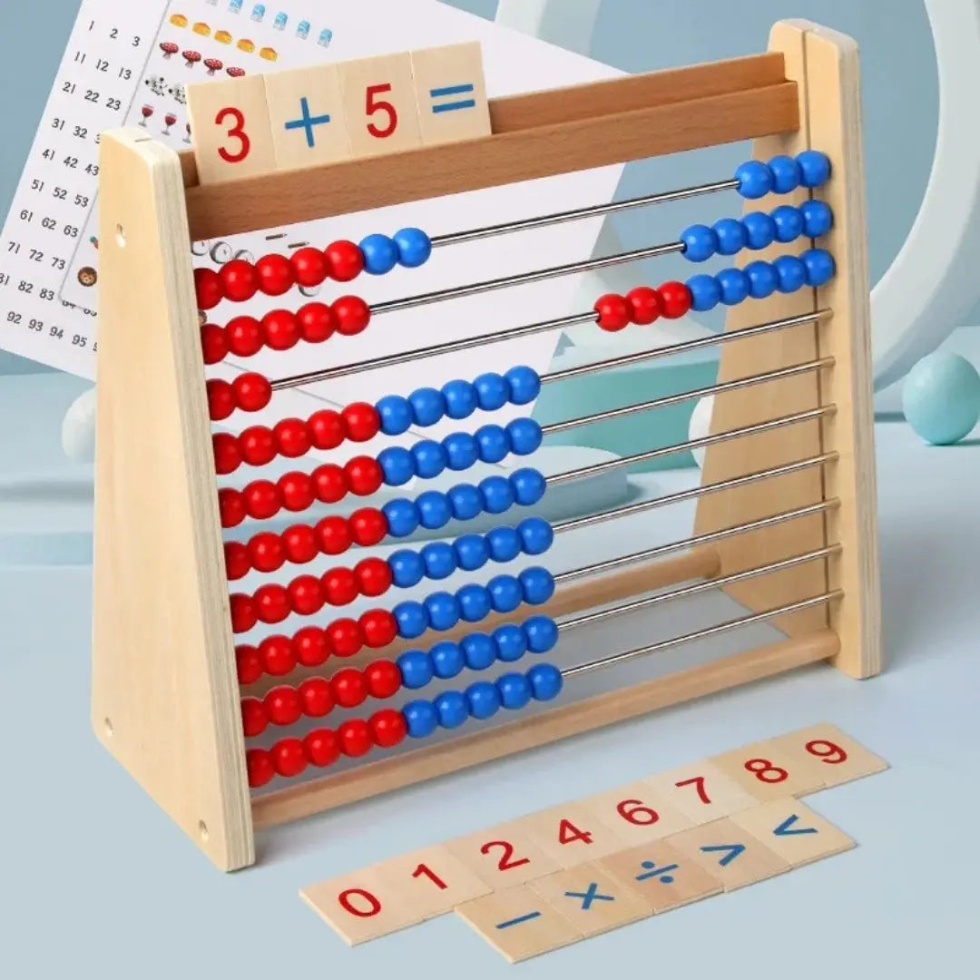 Boulier Chinois Montessori avec Cartes Incluses - Boulix