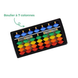 Boulier Montessori d’initiation 7 colonnes – Abaku