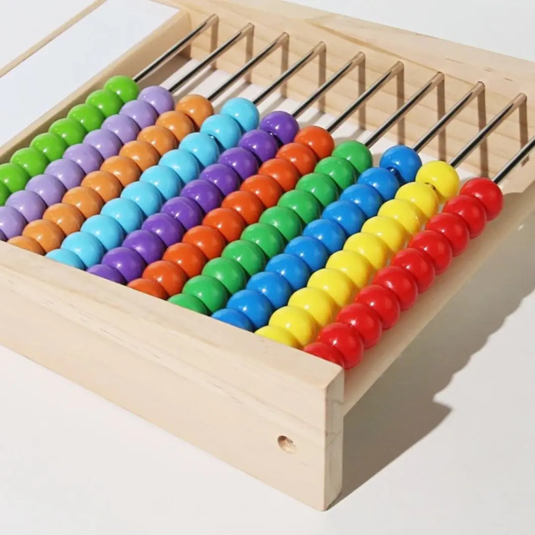 Boulier en bois éducatif avec ardoise - WoodLearn