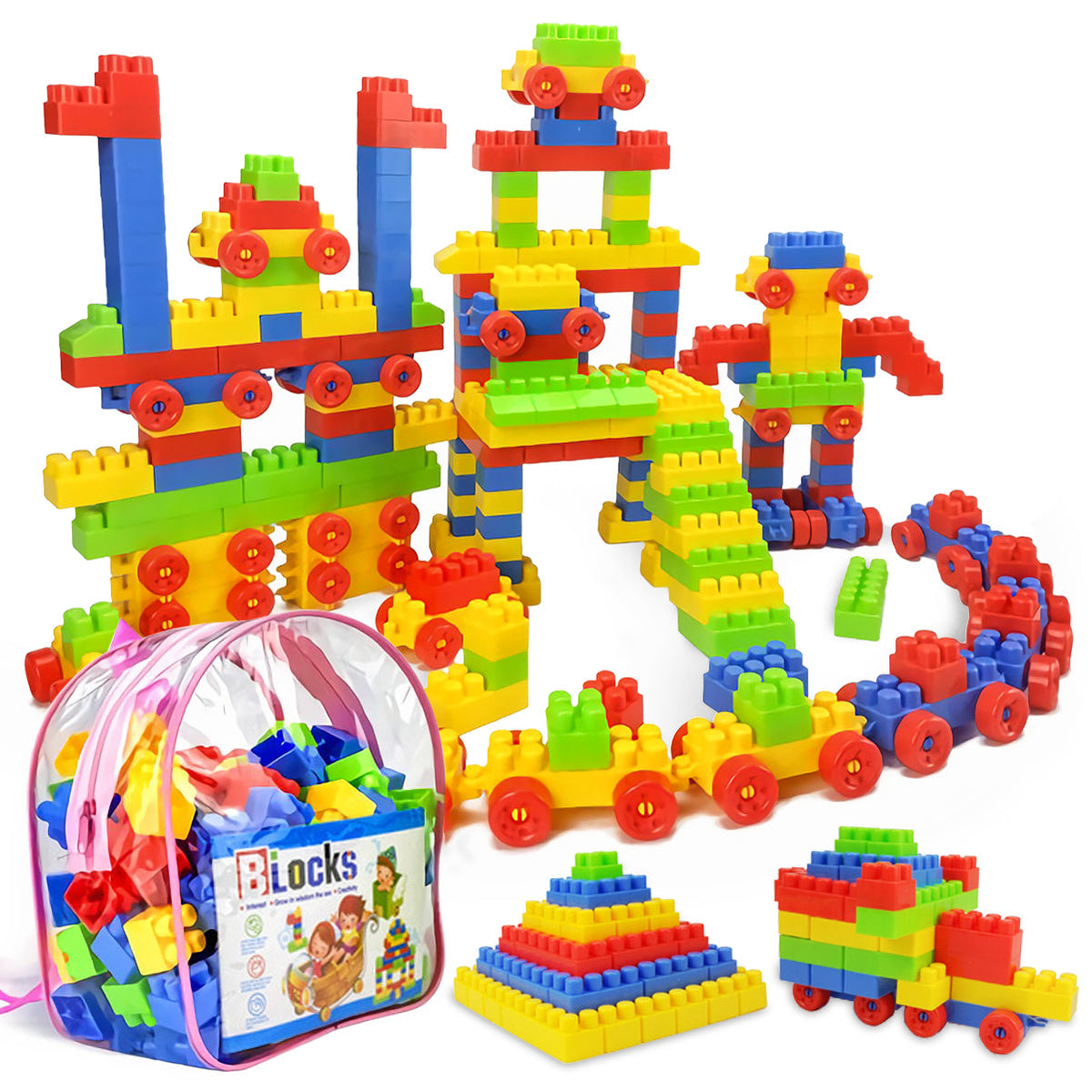 Bloc de Construction Enfant 130 Pièces