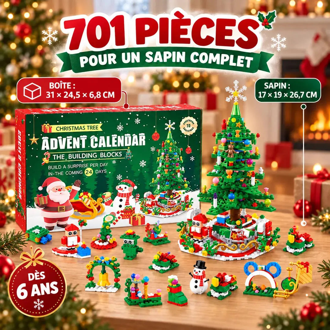 Calendrier de l'Avent Jouet – Sapin 701 Pièces