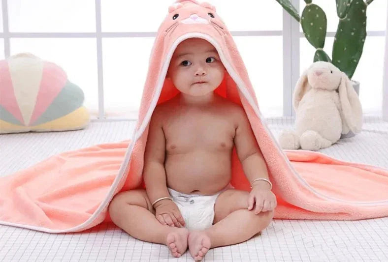 Cape de Bain Bébé à Motif d'animaux