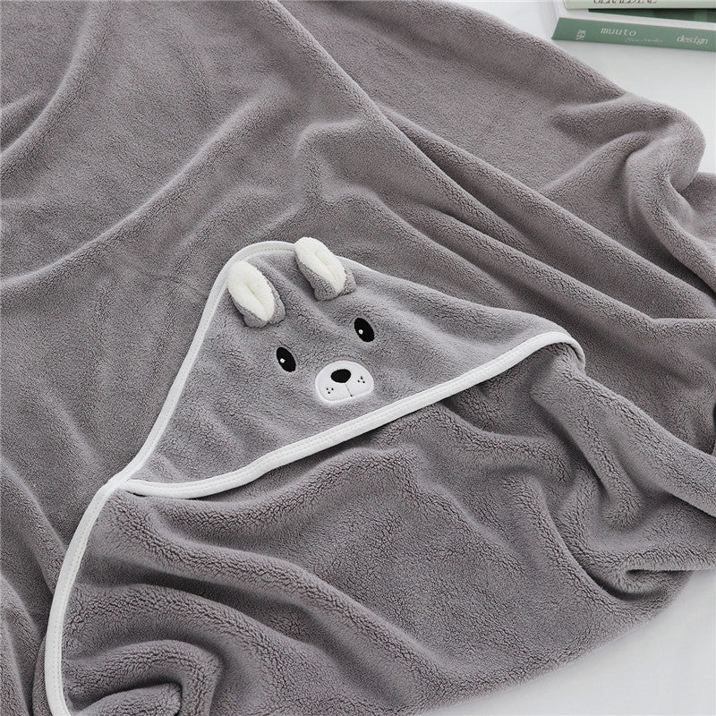 Cape de Bain Bébé à Motif d'animaux