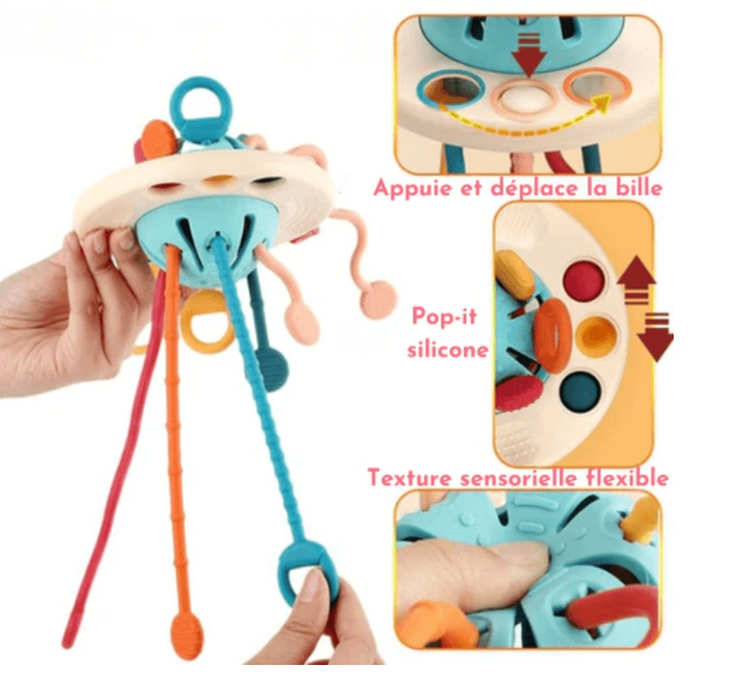 babycool -Jouet de Dentition 3 en 1 apaisant et sensoriel Bébé