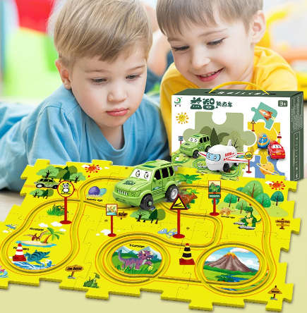 Puzzle circuit de voiture pour enfant / PuzzleCircuitÉducatif