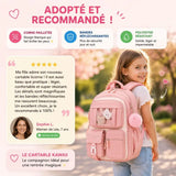 Cartable Fille Primaire Kawaii – Sac à Dos Ergonomique CE1-CM2