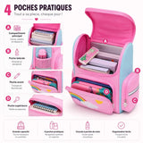 Cartable Licorne Fille Primaire – Sac à Dos Arc-en-Ciel Imperméable