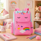 Cartable Licorne Fille Primaire – Sac à Dos Arc-en-Ciel Imperméable