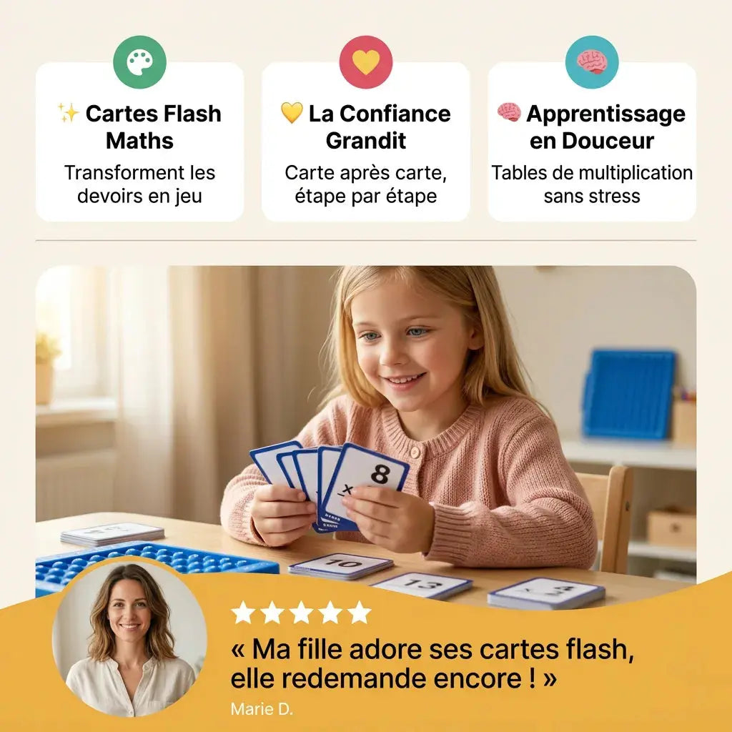 Cartes Flash Maths Enfant – Tables de Multiplication et Calcul