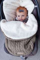 Cashmere Dream Angular Cocoon Sleeping Bag (Lamb Fleece Lined Swaddle)