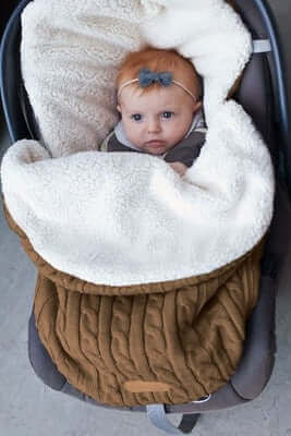 Cashmere Dream Angular Cocoon Sleeping Bag (Lamb Fleece Lined Swaddle)