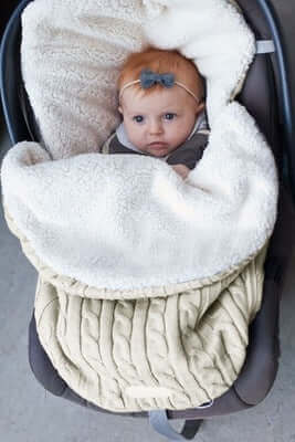 Cashmere Dream Angular Cocoon Sleeping Bag (Lamb Fleece Lined Swaddle)