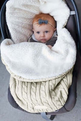 Cashmere Dream Angular Cocoon Sleeping Bag (Lamb Fleece Lined Swaddle)