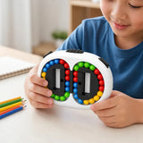 Casse-Tête de Poche à Billes 4 Couleurs – Jeu de Logique Double Face pour Enfant