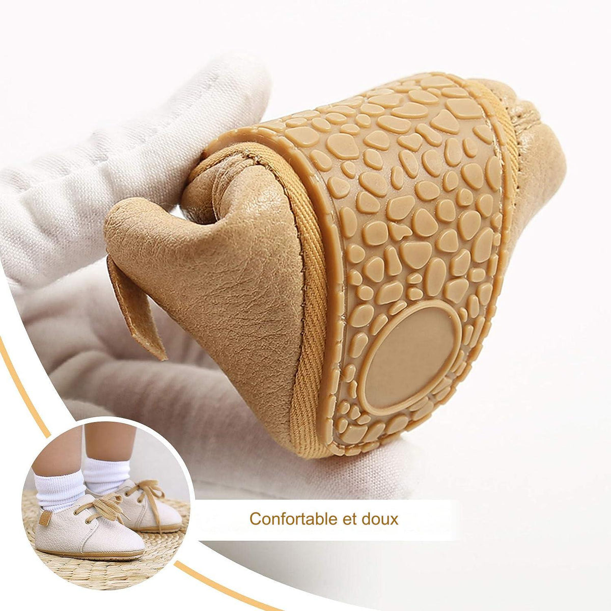 Chaussures en Cuir pour Bébé