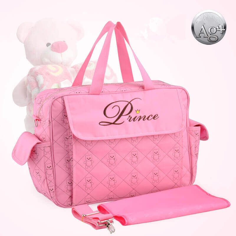 Chic Comfort Premium Crossbody Diaper Tote (Eco-Friendly 600D Fabric)